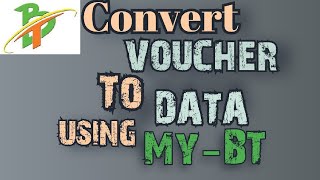 How to convert VOUCHER to DATA of Bmobile  My BT app [upl. by Rafaellle722]