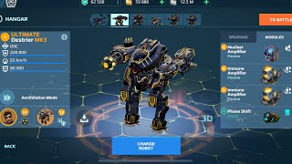 Ultimate Destrier Shocktrain iON War Robots Gameplay [upl. by Ayote260]