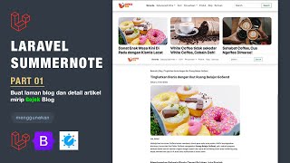 ☀️Laravel Summernote  Part 01 [upl. by Nwahsan]