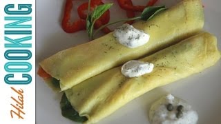 How to Make Crepes Hilah Cooking [upl. by Ileane]