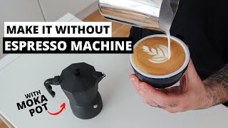 Making CappuccinoLatteFlat White at Home without an Espresso Machine [upl. by Ayhdiv277]