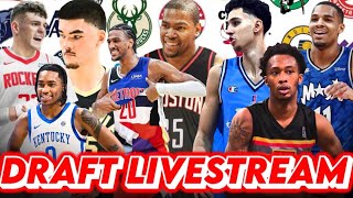 🔴 2024 NBA DRAFT DAY LIVESTREAM I 2024 NBA Draft Night Trades and Analysis ahead of the NBA Draft [upl. by Ykciv]