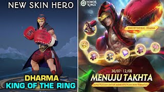 New Skin Dharma  skin king of the ring  Honor of kings [upl. by Margot]