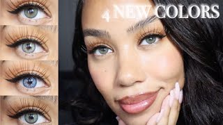 4 NEW Contacts from Solotica  Natural Colors Rio Buzios Jade Safira amp Ipanema  Review amp TryOn [upl. by Anoved418]