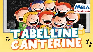 Tabelline Canterine Cartoons  Canzoni per bambini MelaEducational [upl. by Eiznik288]