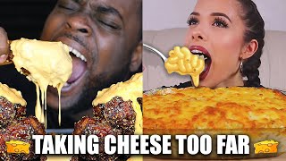 WHEN MUKBANGERS TAKE CHEESE TOO FAR compilation [upl. by Beryle31]