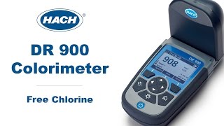 How to run a Free Chlorine Test using the Hach DR 900 Colorimeter [upl. by Wayolle361]