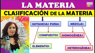 CLASIFICACIÓN DE LA MATERIA 🔶SUSTANCIAS PURAS 🔶MEZCLAS HOMOGÉNEAS Y HETEROGÉNEAS [upl. by Sproul]