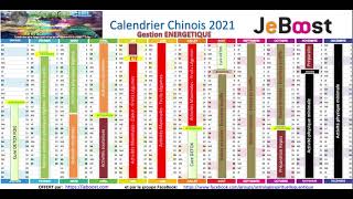 Calendrier énergétique Chinois 2021  Le réveil de la force [upl. by Aisayt]