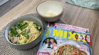 MIXXTV 93 LINGUINE mit SCHINKEN und ZUCKERSCHOTEN aus dem THERMOMIX® [upl. by Knapp]