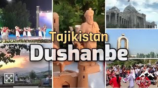 Dushanbe City Tour in HD  Виртуальный тур по городу Душанбе  The Captial of Tajikistan 🇹🇯 [upl. by Sammons]