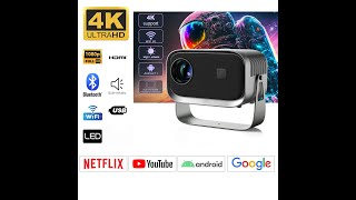 Livato Pixa 4K Native 720P Android 11 Wifi BT 360 Freestyle Auto Keystone Portable Projector [upl. by Etna]