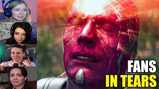 GIRLS REACT to Vision Death Scene  Avengers Infinity War [upl. by Flight]