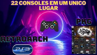 Retroarch completo para ps3 com jogos e capas tudo em PKG [upl. by Intirb]