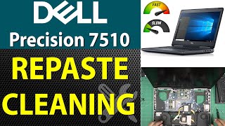 How to Repaste and Clean a DELL Precision 7510 Laptop  Step by Step [upl. by Aleakam388]