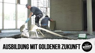 Ausbildung mit goldener Zukunft  Der Beruf Estrichleger [upl. by Eiddam]