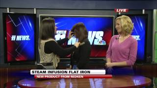 Redken Steam Infusion Flat Iron adds Incredible Shine to Hair [upl. by Ikeda]