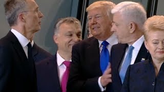 Did Trump shove prime minister [upl. by Nived106]