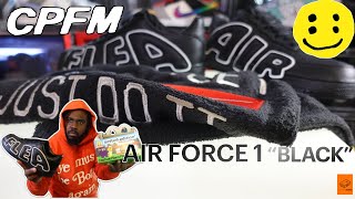 CPFM NIKE AIR FORCE 1 BLACK UNBOXING [upl. by Leeban65]