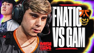 FNATIC ON THE MSI STAGE VERSUS LEVI amp GAM  MSI 2024  CAEDREL [upl. by Ylloj]