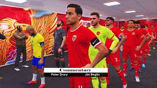 Timnas Indonesia vs Brazil  FIFA Friendly Matchday  FL25 Realface Callname  PES21 Patch 2025 [upl. by Gnilrits]