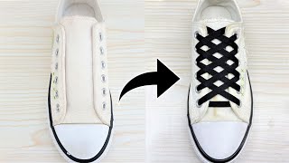 How To Tie Shoelaces Creative Idea to Fasten Tie Your Shoes Tutorial Step by Step [upl. by Nnylatsirk996]