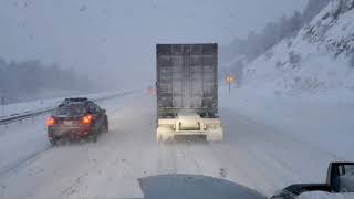 Trucking Into Denver During a Snow Storm I70 Eastbound and Down [upl. by Beasley]