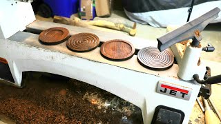 Wood Turning Coasters with Carbide Tools [upl. by Jessee]