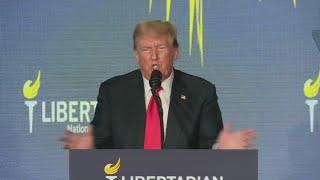 Trump booed at a Libertarian convention [upl. by Corilla681]