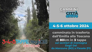 Via degli Dei da Monzuno a Fiesole  4 5 e 6 Ottobre 2024  video ricordo [upl. by Aniale35]