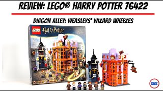 Review English LEGO Harry Potter 76422 Diagon AlleyWeasleys Wizard Wheezes  10217 Diagon Alley [upl. by Yelha]