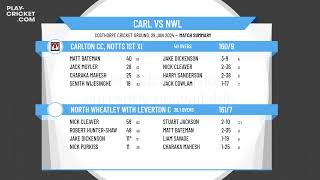 Carlton CC Notts 1st XI v North Wheatley with Leverton CC 2nd XI [upl. by Doone]