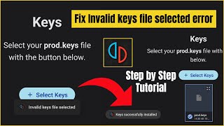 How To SolveFix Invalid Keys File Selected Error on Yuzu Emulator Android [upl. by Enimrej]