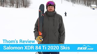 Thoms ReviewSalomon XDR 84 TI Skis 2020Skiscom [upl. by Zabrine]