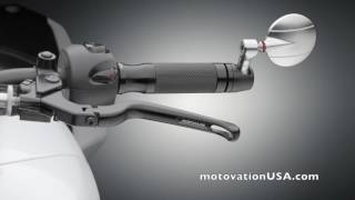 Rizoma quotSPY Rquot Bar End Mirror from Motovation Accessories [upl. by Edee]