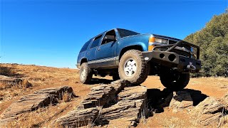 Off Road 4x4 Action in a 95 Tahoe on Budget 2quot Lift and 35quot Tires [upl. by Atile]