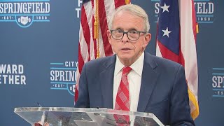 DeWine back in Springfield one day after placing troopers at schools in the city [upl. by Eltsirc]