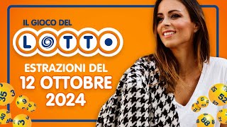 Estrazione in diretta del Gioco del Lotto e del Simbolotto di Sabato 12 Ottobre 2024 [upl. by Danelle932]