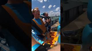 First Time Riders on WORLD FIRST SurfingStyle Roller Coaster at SeaWorld Orlando [upl. by Kimberly]