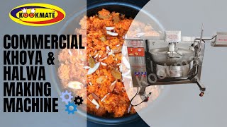 Commercial khoya amp Halwa Making Machine  Heavy Duty Automatic Sweets Making Machine Mysurpachikki [upl. by Ycnaf]