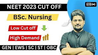 🔥 BSC NURSING CUT OFF 2023  BSc Nursing Cut off 2023 NEET  NEET 2023 COUNSELLING PROCESS neet [upl. by Dublin112]