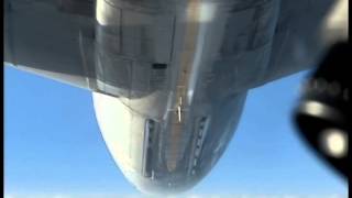 KC135 Leaking Fuel During Aerial Refueling [upl. by Opiak]