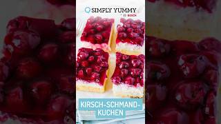 😍 Cremiger KirschSchmand Kuchen vom Blech 🍰  Simply Yummy Rezepte [upl. by Beulah]