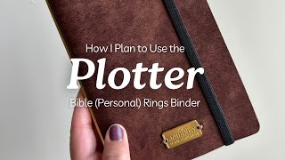 How I Plan to Use the Plotter Personal Rings Binder [upl. by Elyrehc]