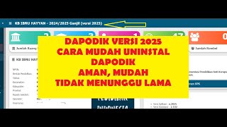 Instal Dapodik Versi 2025 dengan mudah Aman dan tidak menunggu lama [upl. by Josler]