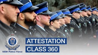 Attestation of Class 360  NSW Police Force [upl. by Resee457]