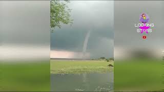 Cyclone in sangareddy jilla singur dam back water  Weather News  Looking Stars [upl. by Enerehs517]