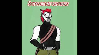 Red hair drawing memes charactermeme spidersona Ōkami bluespider maysocs lol fypシ゚viral [upl. by Werby390]