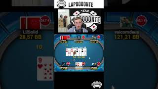 Overbet turn 😱 on fait quoi  🤔 poker pokeronline winamax coaching shorts short [upl. by Eleira]