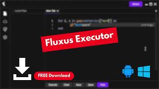 Fluxus Executor  Best Roblox KEYLESS Executor No Virus 2024 [upl. by Annonyw]